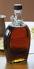 Bottled maple syrup
